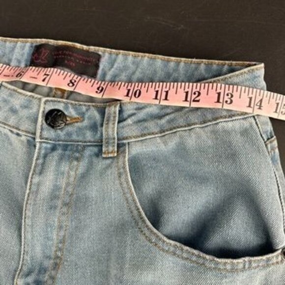 Love For Humanity Light Wash Baggy Wide Leg Jeans sz 9 - Picture 4 of 9